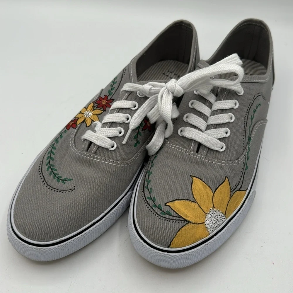 A New Day painted sneakers. Size 11 - cute! Light wear